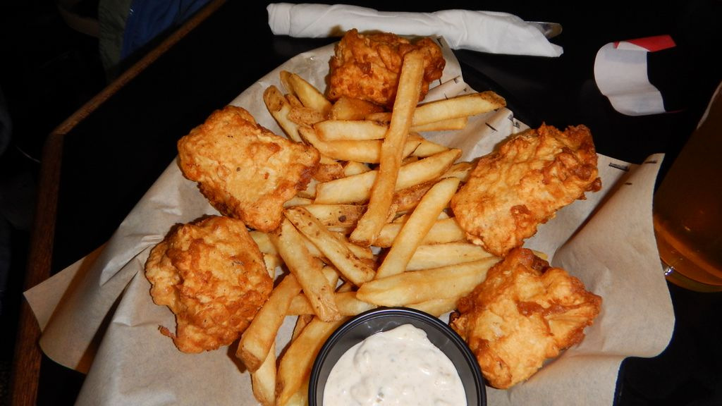Humpy's [Anchorage] signature fish [halibut] and chips