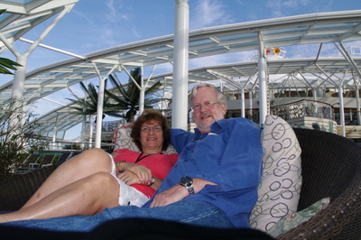 relaxing on the oasis of the seas