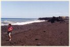 sonia on black sand